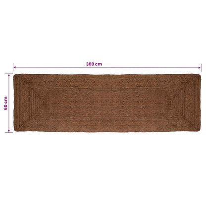 Area Rug Grey 60 x 300 cm Jute