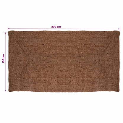 Area Rug Grey 100 x 200 cm Jute