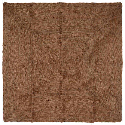 Area Rug Grey 120 x 120 cm Jute