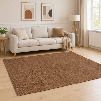 Area Rug Grey 160 x 230 cm Jute