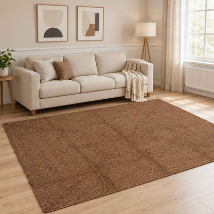 Area Rug Grey 240 x 340 cm Jute