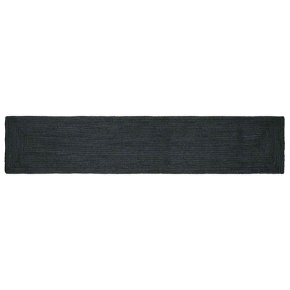 Area Rugs Rectangular Dark Grey 60 x 400 cm Jute