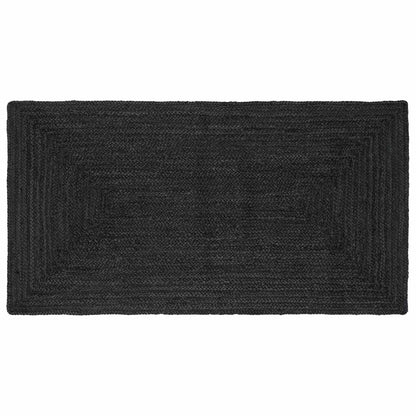 Area Rugs Rectangular Dark Grey 80 x 150 cm Jute