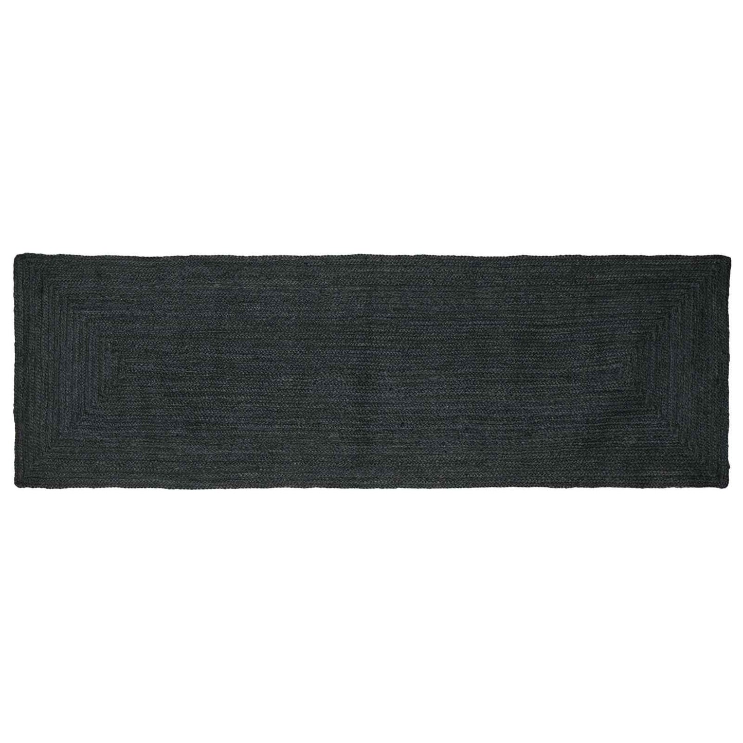Area Rugs Rectangular Dark Grey 80 x 250 cm Jute