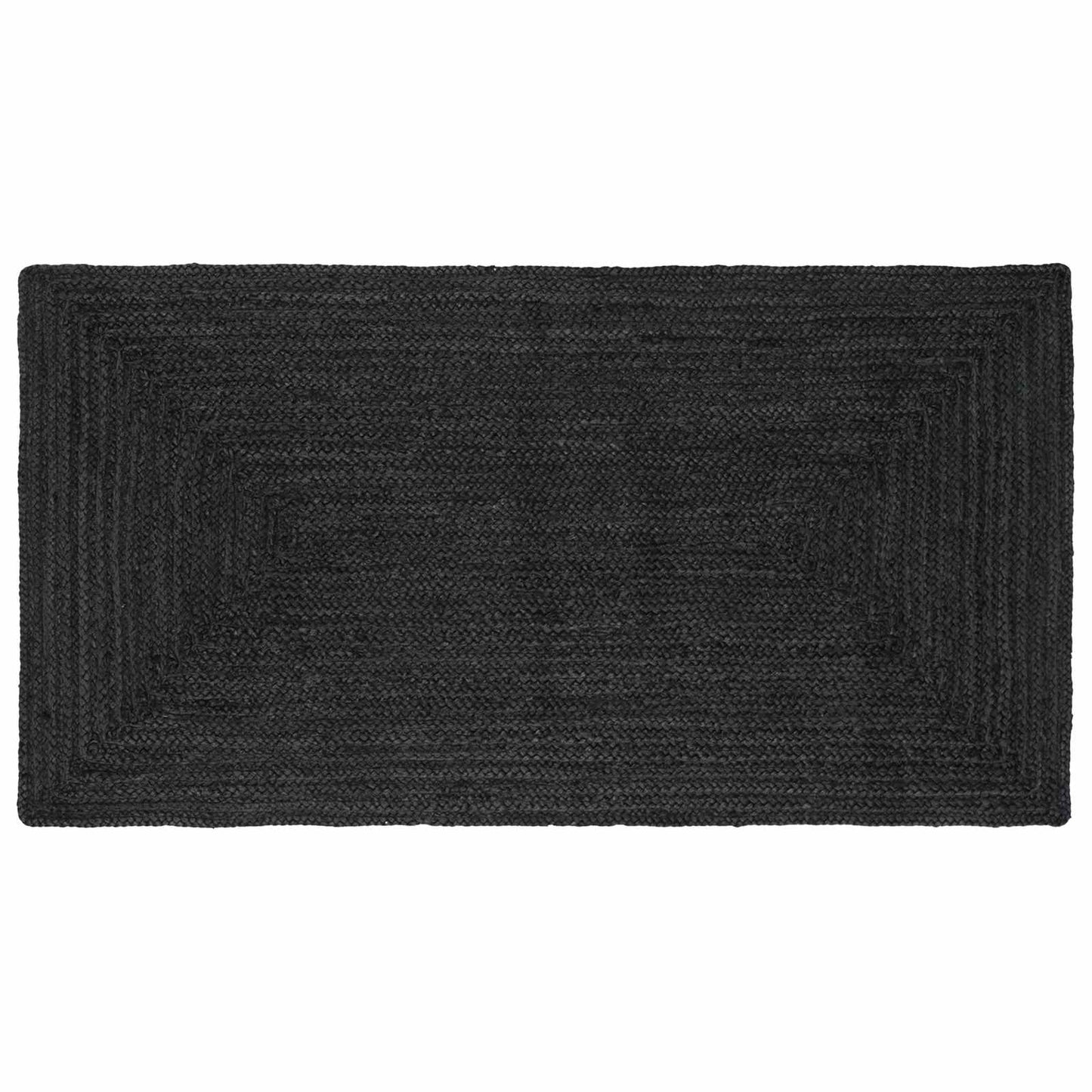 Area Rugs Rectangular Dark Grey 100 x 200 cm Jute