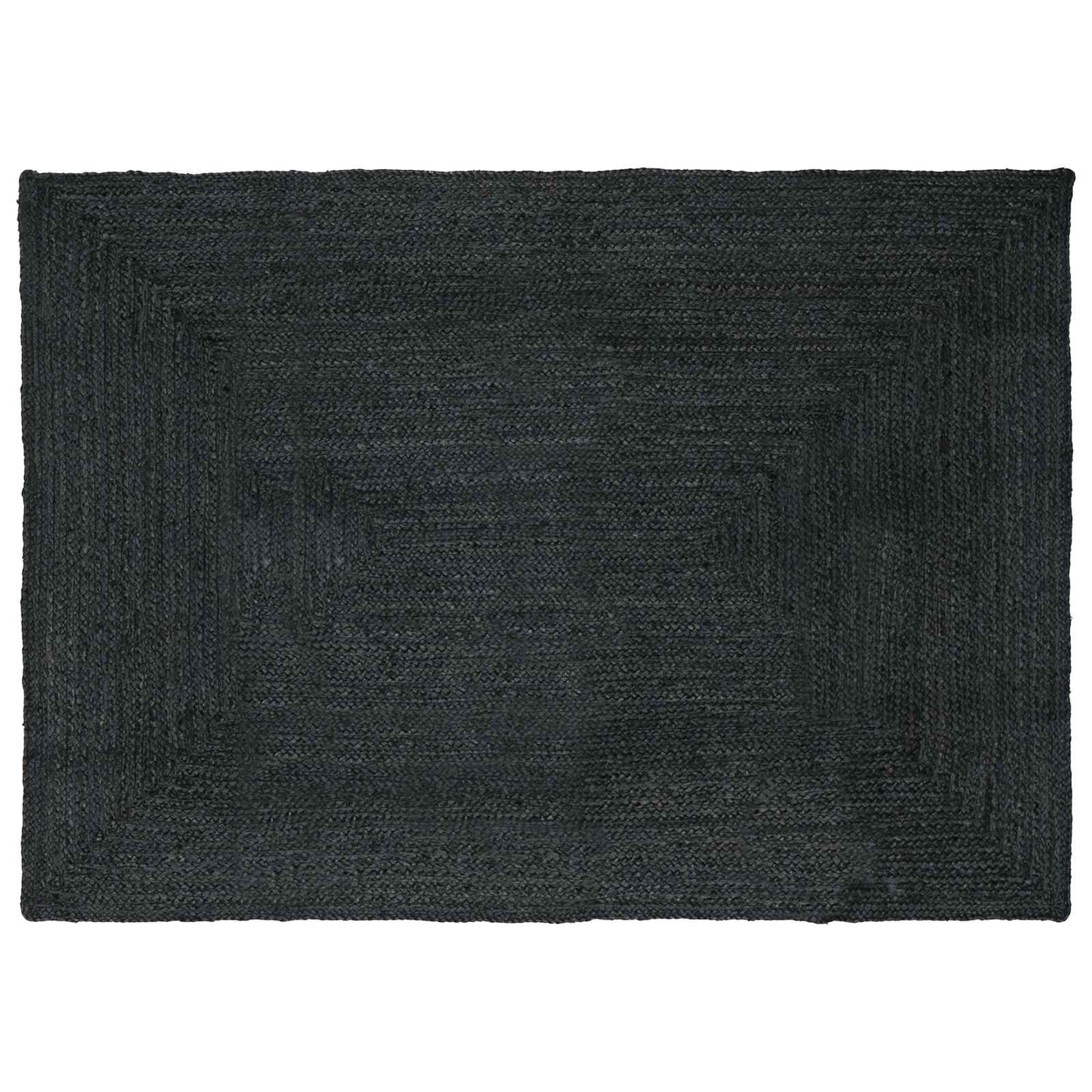 Area Rugs Rectangular Dark Grey 160 x 230 cm Jute