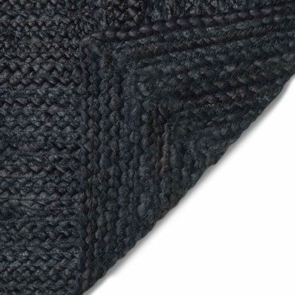 Area Rugs Square Dark Grey 200 x 200 cm Jute