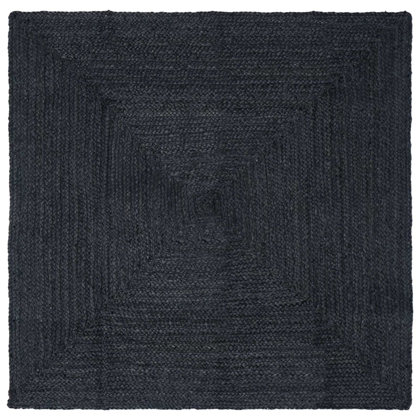 Area Rugs Square Dark Grey 240 x 240 cm Jute