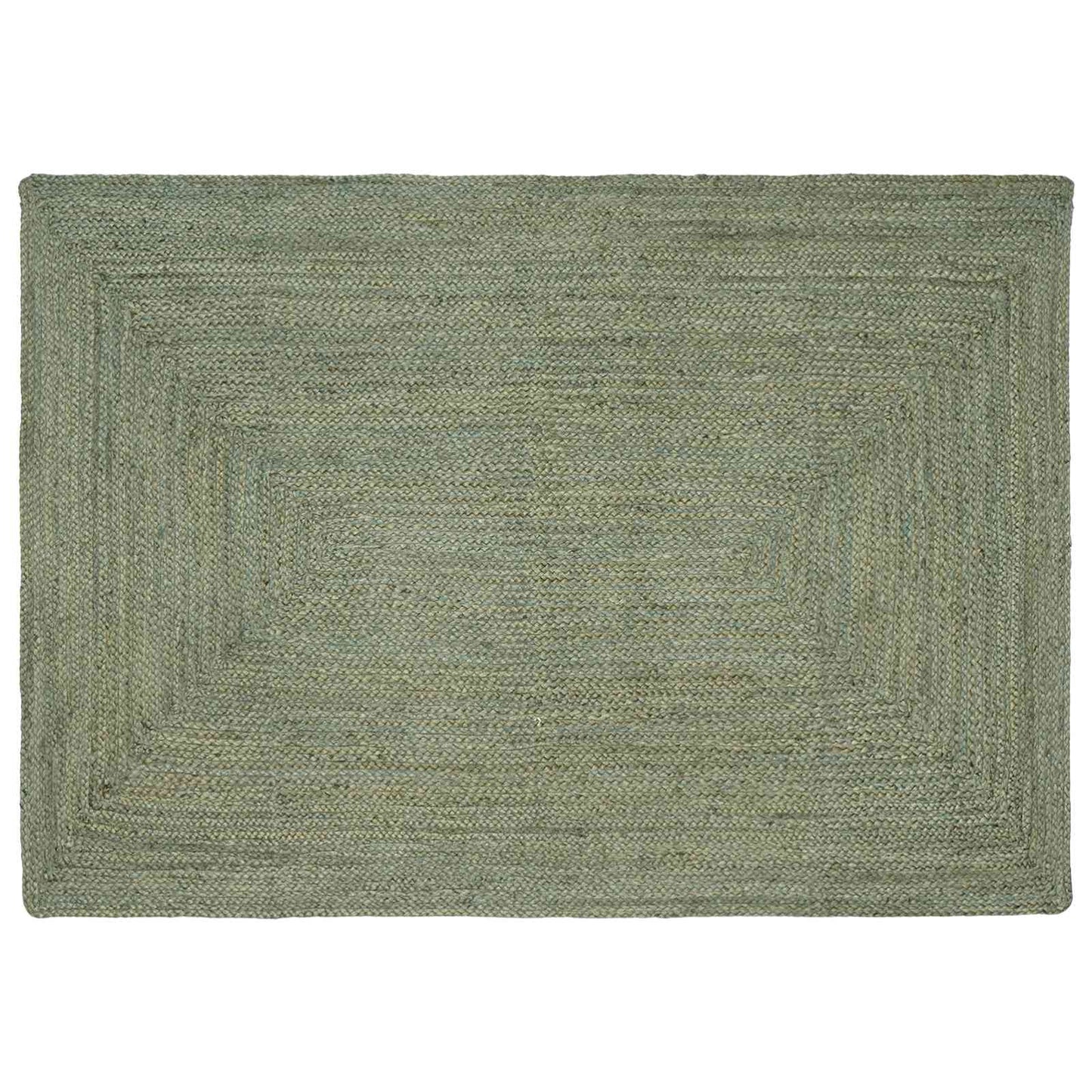 Area Rugs Rectangular Olive Green 140 x 200 cm Jute
