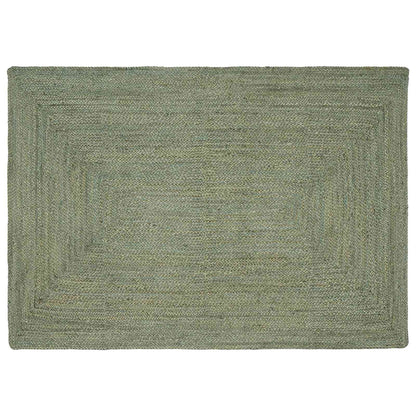 Area Rugs Rectangular Olive Green 140 x 200 cm Jute