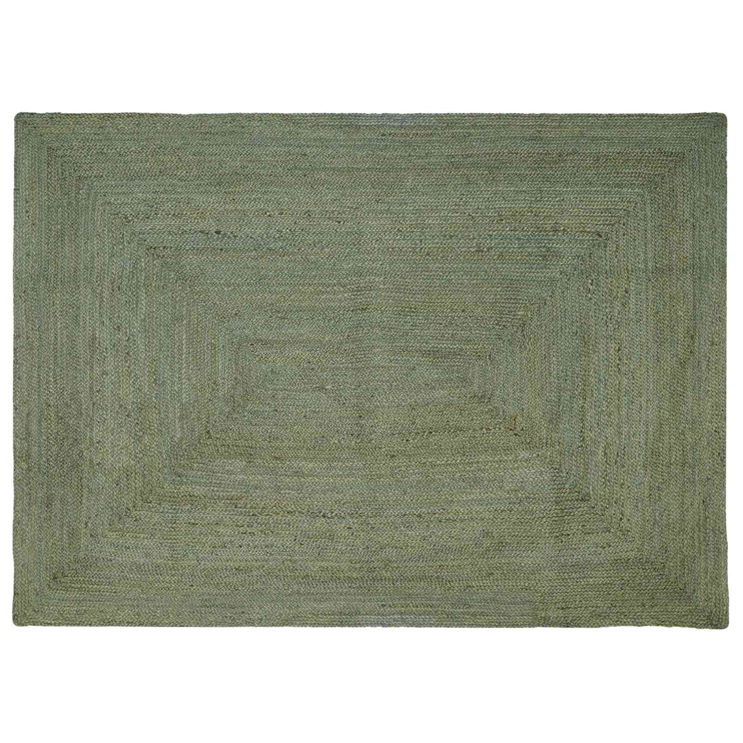 Area Rugs Rectangular Olive Green 200 x 290 cm Jute