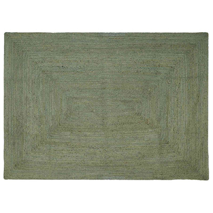 Area Rugs Rectangular Olive Green 200 x 290 cm Jute