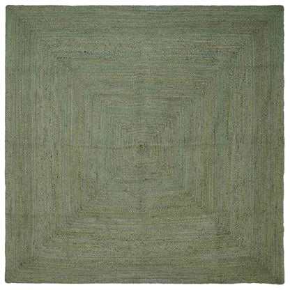 Area Rugs Square Olive Green 300 x 300 cm Jute