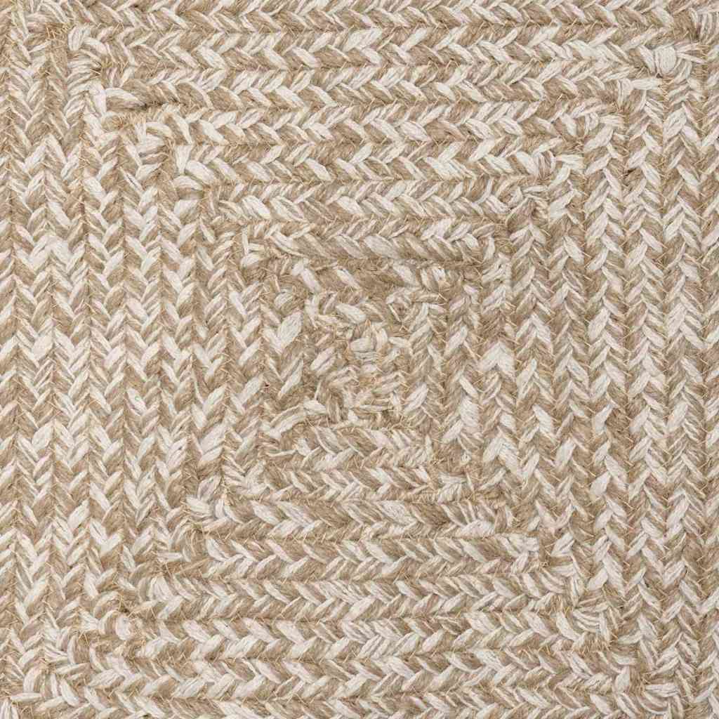 Area Rugs Natural and White 60 x 250 cm Jute