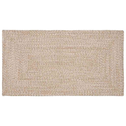 Area Rugs Natural and White 80 x 150 cm Jute