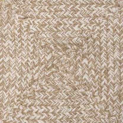 Area Rugs Natural and White 240 x 240 cm Jute