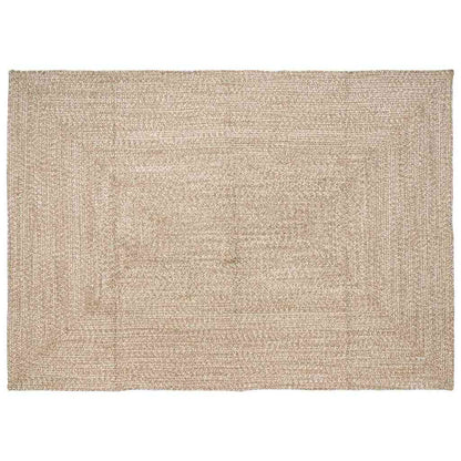 Area Rugs Natural and White 240 x 340 cm Jute