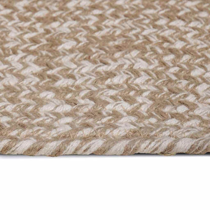 Area Rugs Natural and White 300 x 300 cm Jute
