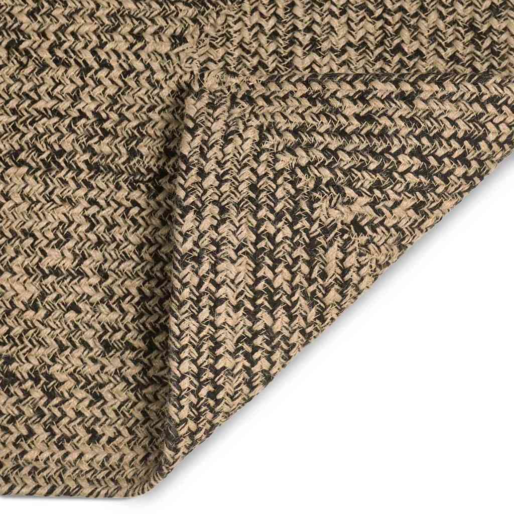 Area Rugs Natural and Black 80 x 150 cm Jute