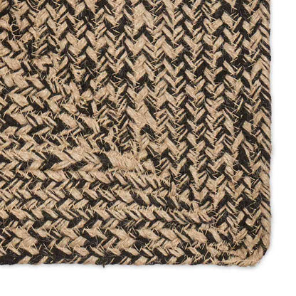 Area Rugs Natural and Black 80 x 200 cm Jute