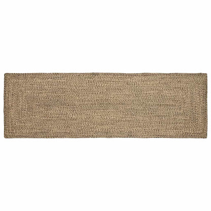 Area Rugs Natural and Black 80 x 200 cm Jute