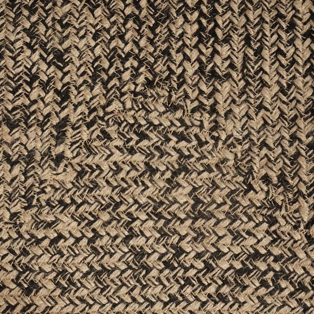 Area Rugs Natural and Black 240 x 340 cm Jute