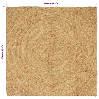 Area Rugs Natural 160 x 160 cm Jute