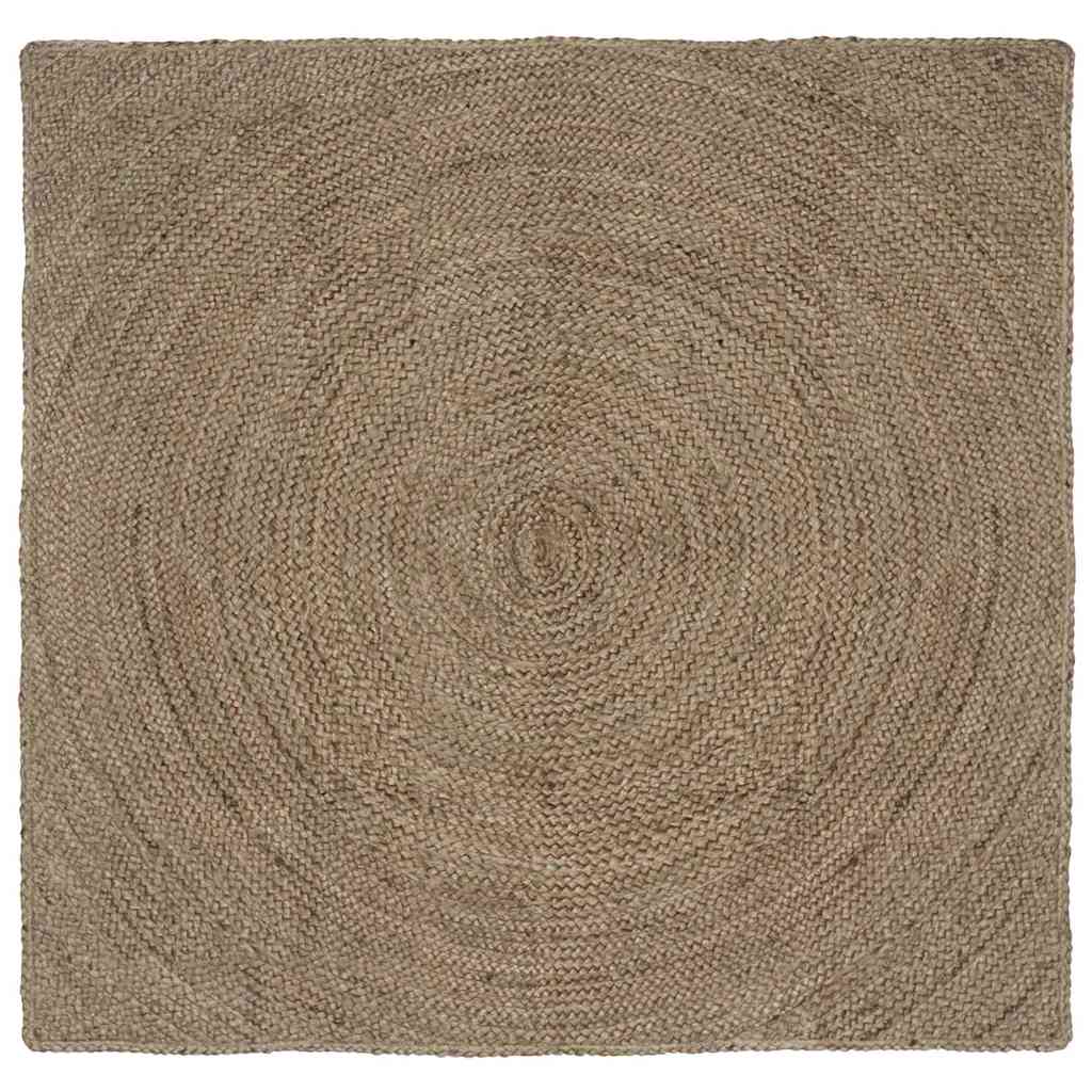 Area Rugs Grey 120 x 120 cm Jute