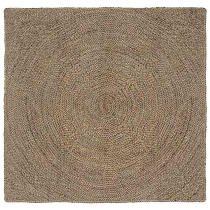 Area Rugs Grey 120 x 120 cm Jute