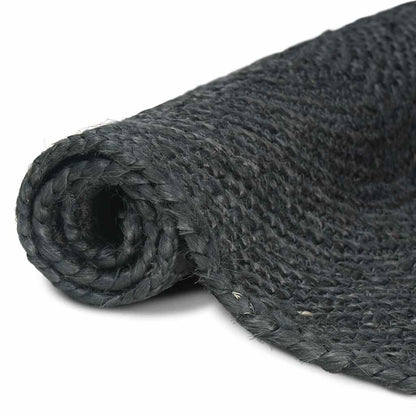 Area Rugs Dark Grey 200 x 200 cm Jute