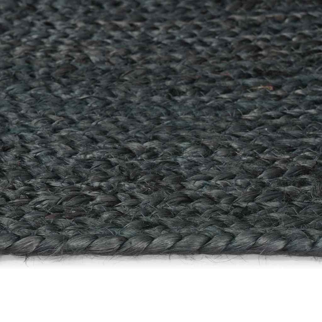 Area Rugs Dark Grey 200 x 200 cm Jute