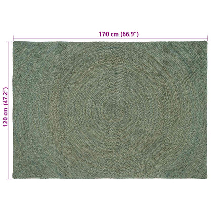 Area Rugs Olive Green 120 x 170 cm Jute