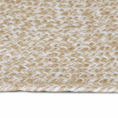 Rug Natural and White 200 x 290 cm Jute
