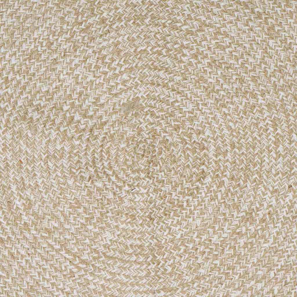 Rug Natural and White 200 x 290 cm Jute