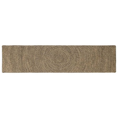 Area Rugs Natural and Black 60 x 200 cm Jute