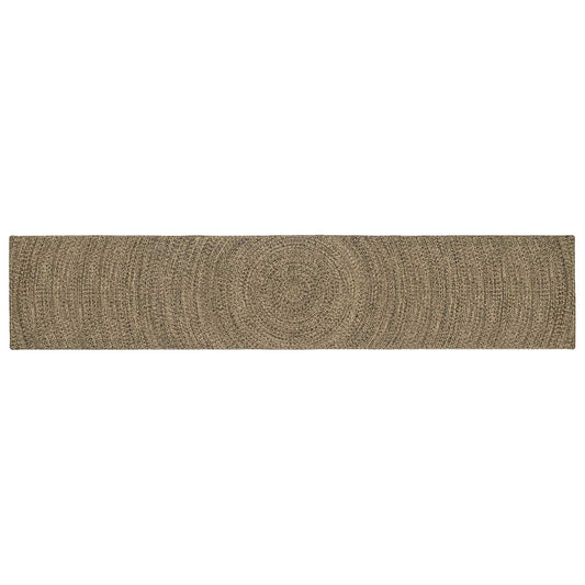 Area Rug Natural and Black 60 x 400 cm Jute