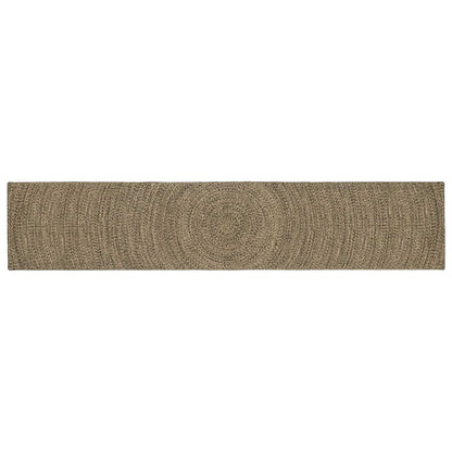 Area Rugs Natural and Black 80 x 400 cm Jute