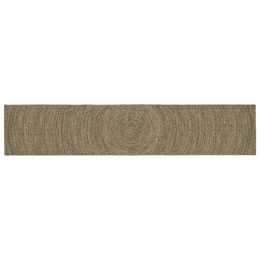 Area Rug Natural and Black 80 x 400 cm Jute