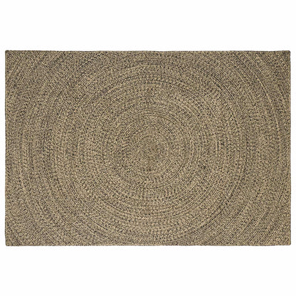 Area Rugs Natural and Black 160 x 230 cm Jute