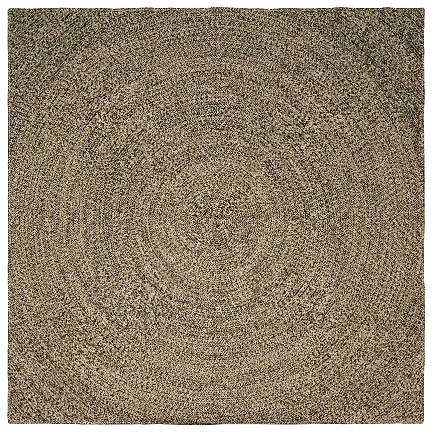 Area Rugs Natural and Black 200 x 200 cm Jute