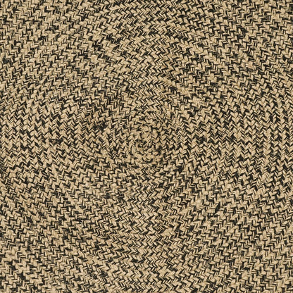 Area Rugs Natural and Black 200 x 200 cm Jute