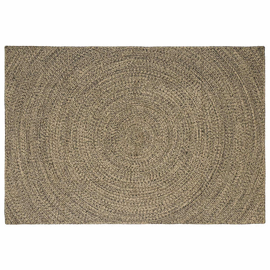 Area Rug Natural and Black 240 x 340 cm Jute