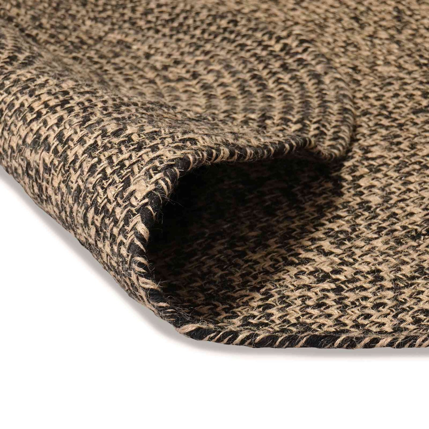 Area Rugs Black 100 x 152 cm Jute