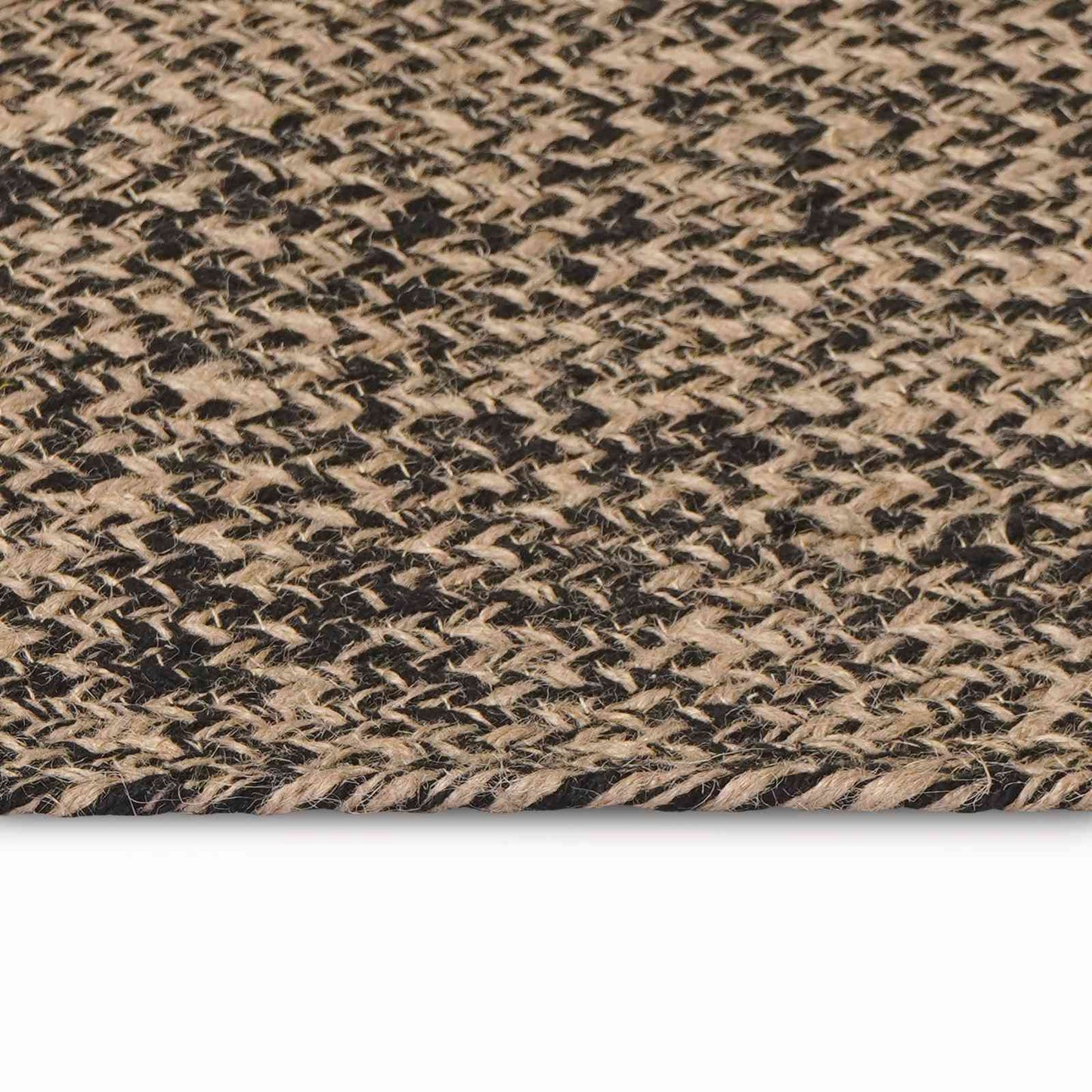 Area Rugs Black 100 x 152 cm Jute