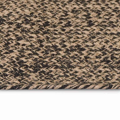 Area Rugs Black 100 x 152 cm Jute