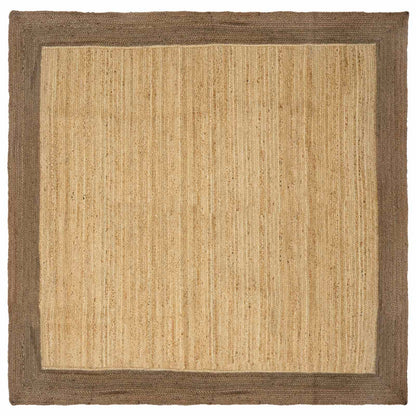 Area Rug Grey 200 x 200 cm Jute