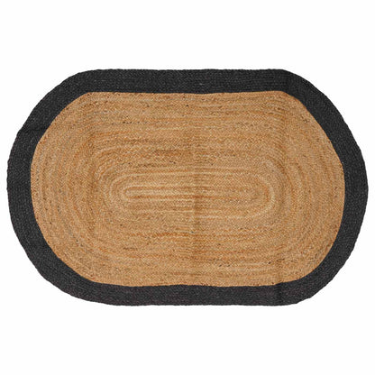 Area Rug Dark Grey 152 x 245 cm Jute