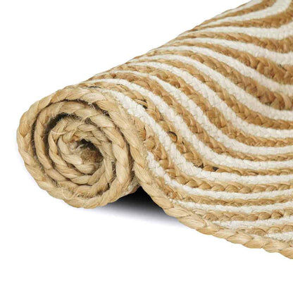 Area Rugs White 80 x 250 cm Jute