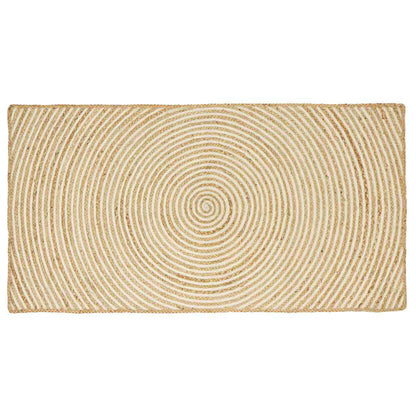 Area Rugs White 100 x 200 cm Jute