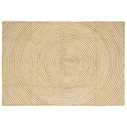 Area Rugs White 140 x 200 cm Jute